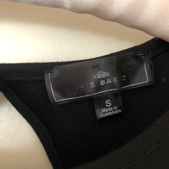 Black peplum top - Picture 3 of 3